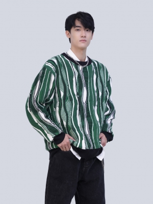 長袖圓領(lǐng)毛衣