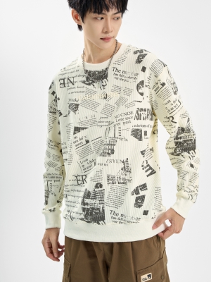 長(zhǎng)袖圓領(lǐng)衛(wèi)衣